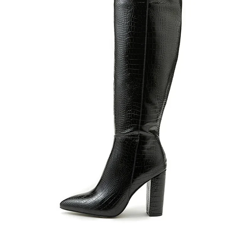 Rush מגפוני דמוי עור