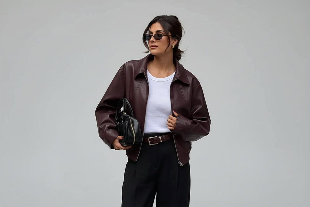 ג'קט דמוי עור דגם מילה