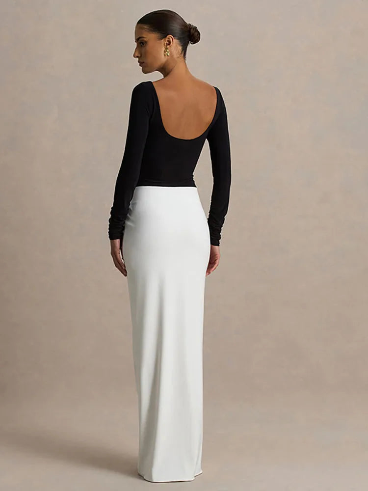 שמלה מקסי דגם נוי