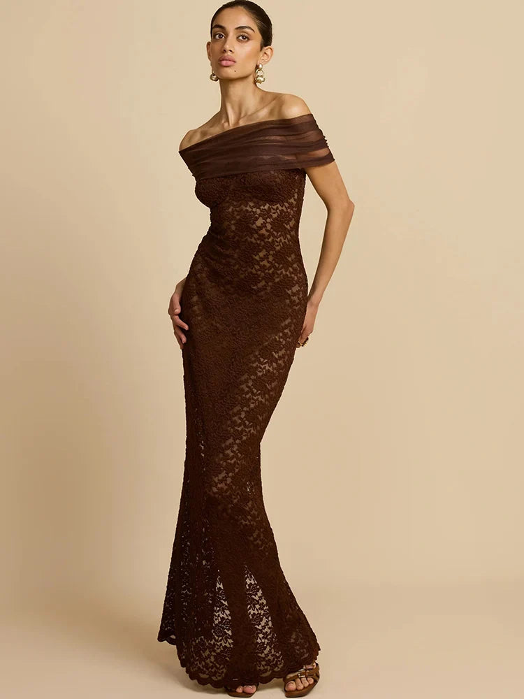 שמלה מקסי דגם אביב