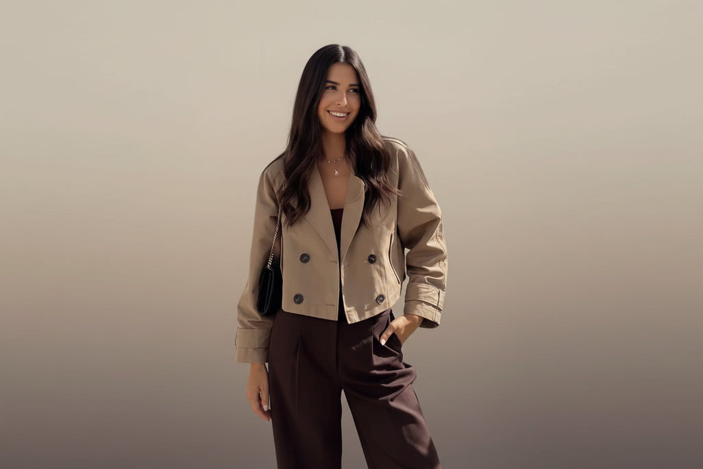 מעיל טרנץ' דגם פאני