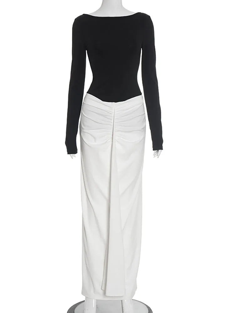 שמלה מקסי דגם נוי