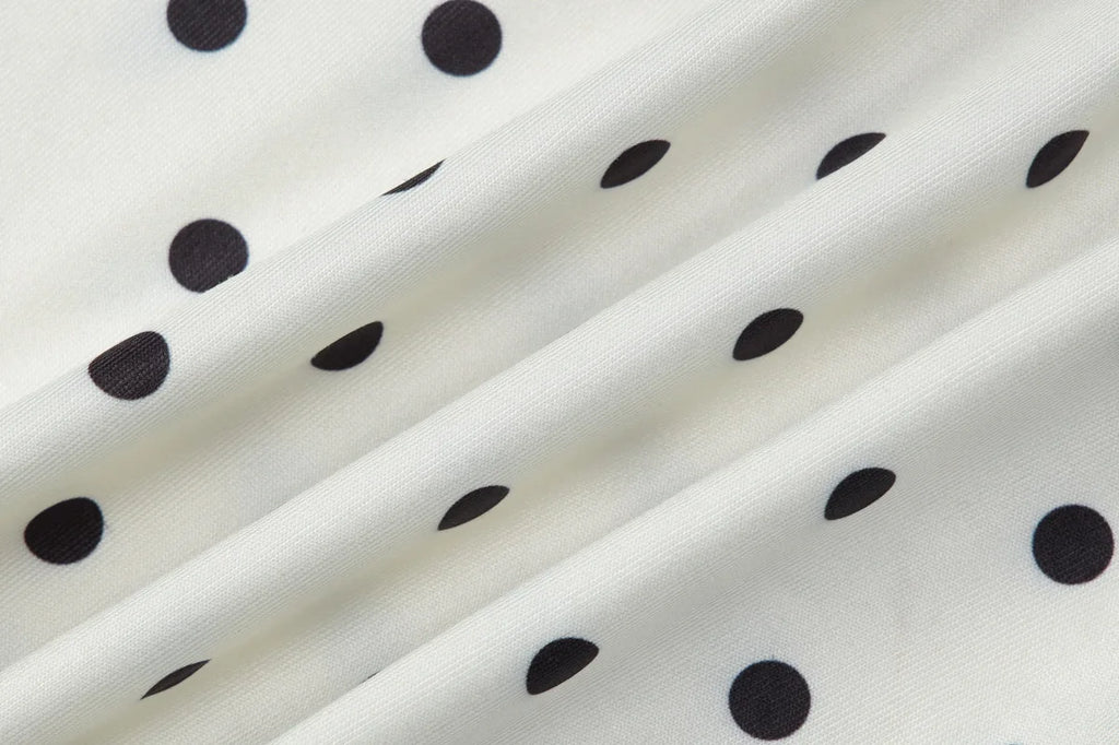 שמלת מקסי נקודות דגם נאיס