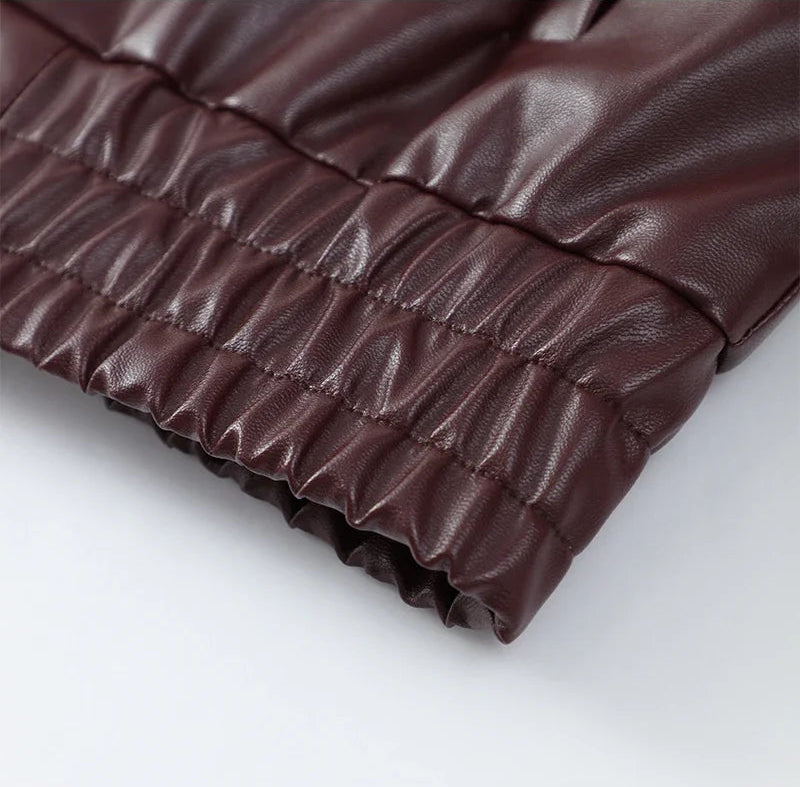 ג'קט דמוי עור דגם מילה