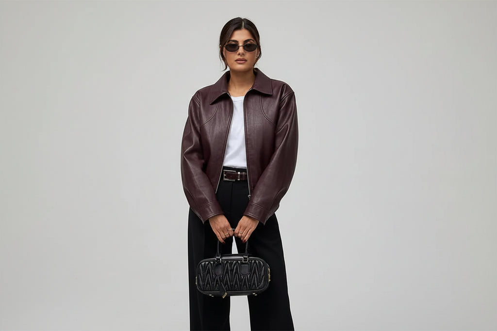 ג'קט דמוי עור דגם מילה