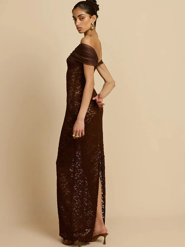 שמלה מקסי דגם אביב