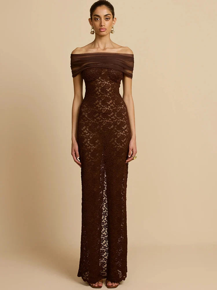 שמלה מקסי דגם אביב