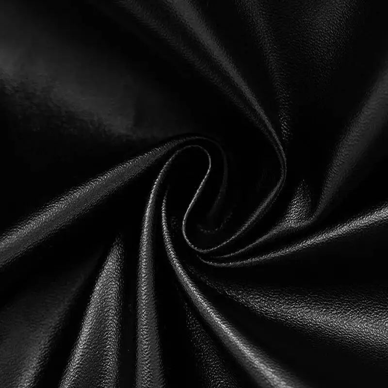 שמלת מיני דמוי עור דגם מדלין