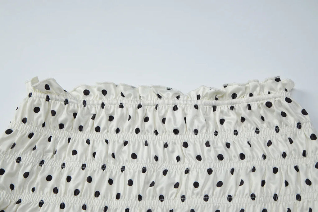 שמלת מקסי נקודות דגם נאיס