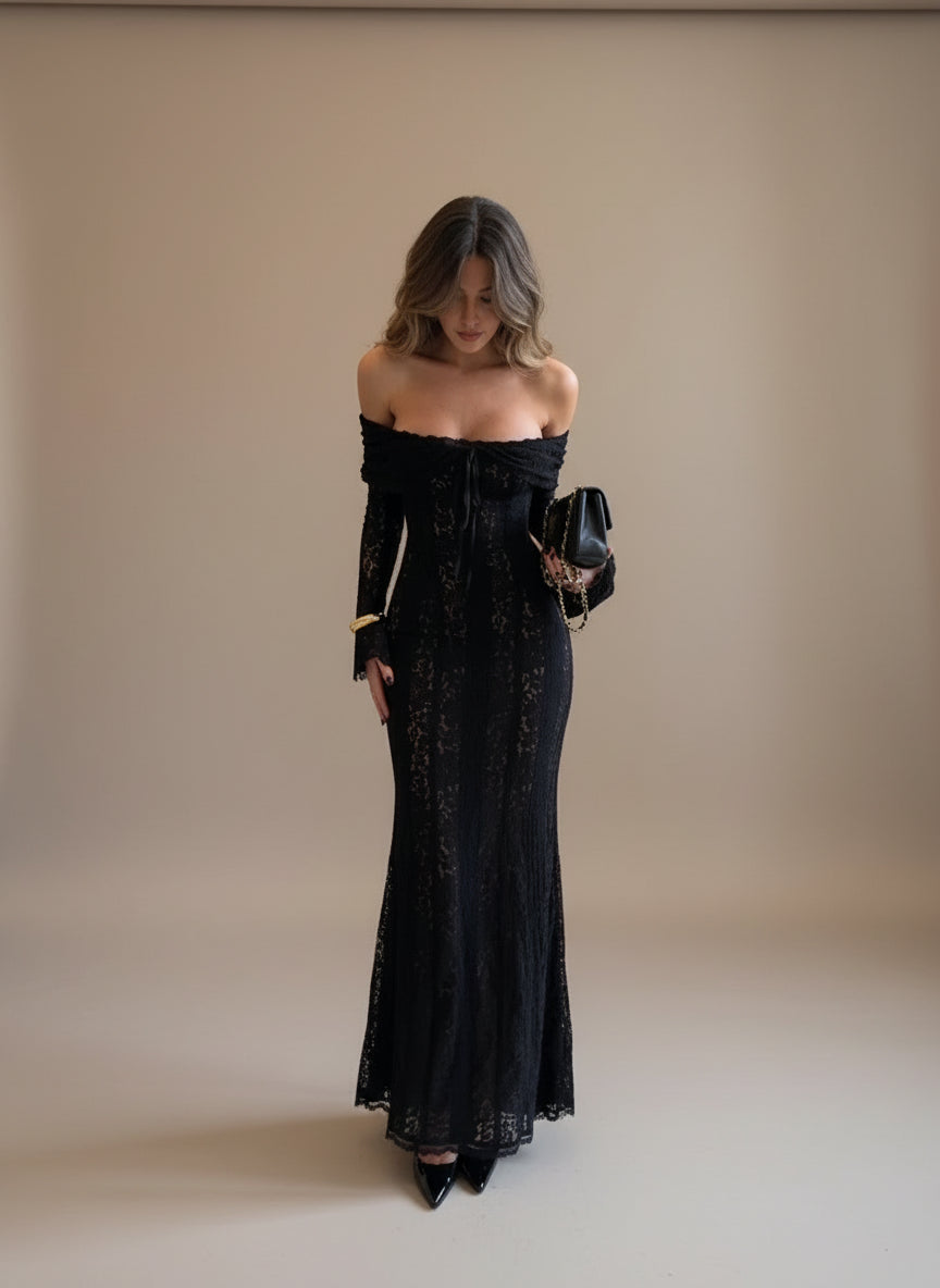 שמלת מקסי מלכותית דגם ג׳ולייט