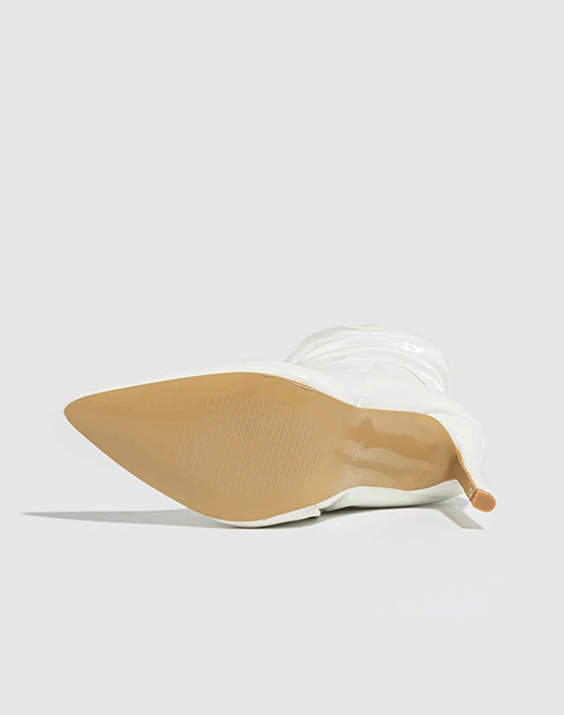 מגפי דמוי עור מבריק דגם תאיר