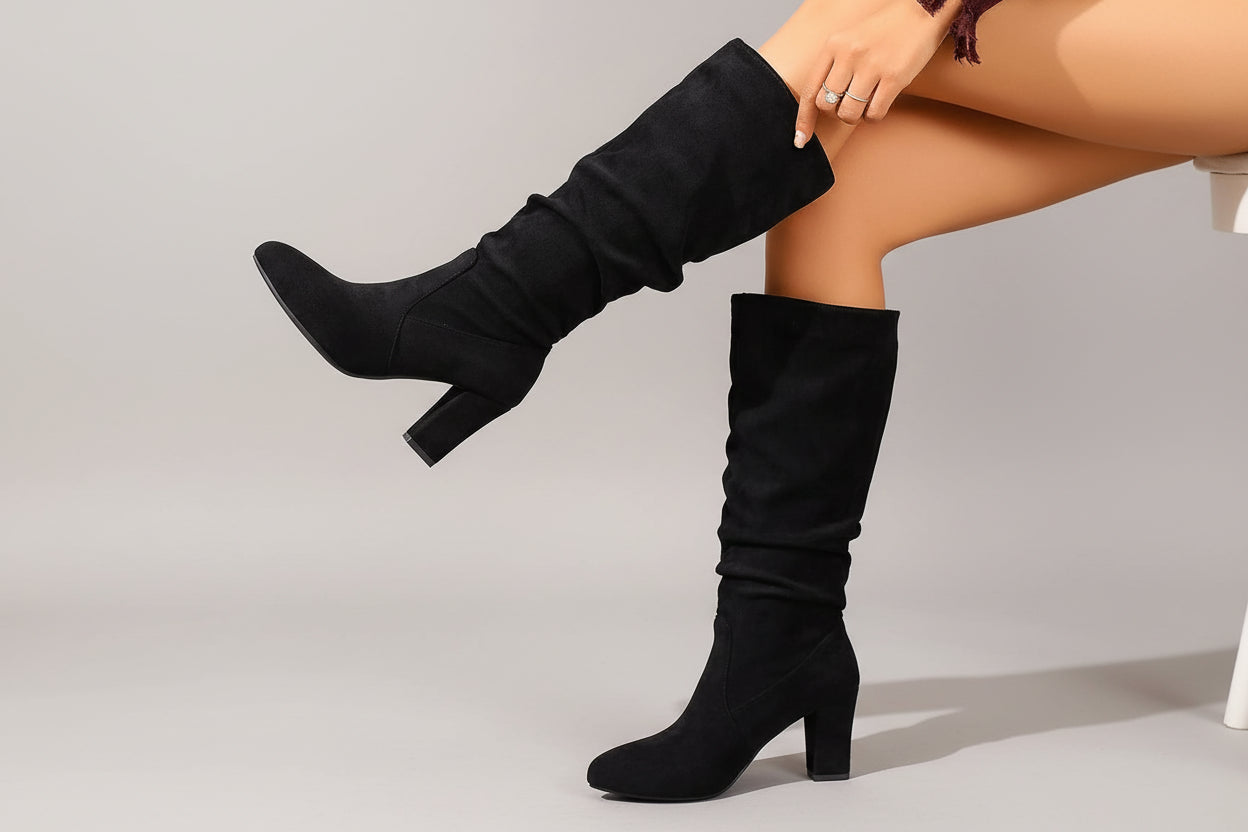 מגפי עקב גבוה דגם ואנינה