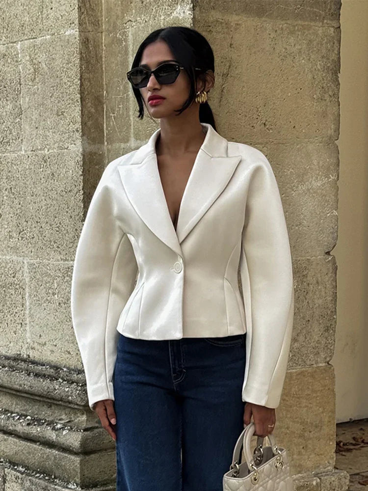 חליפת משי שני חלקים מחויטת מכנסיים ובלייזר - מורל