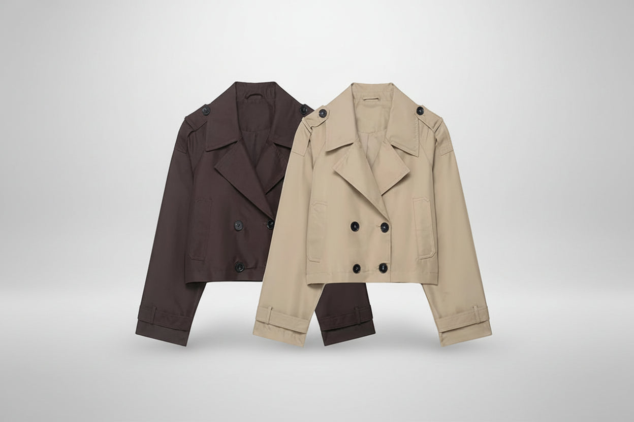 מעיל טרנץ' דגם פאני