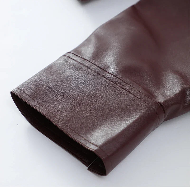 ג'קט דמוי עור דגם מילה