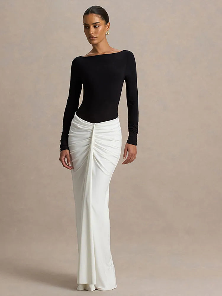 שמלה מקסי דגם נוי