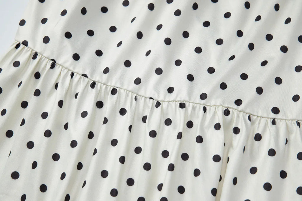 שמלת מקסי נקודות דגם נאיס