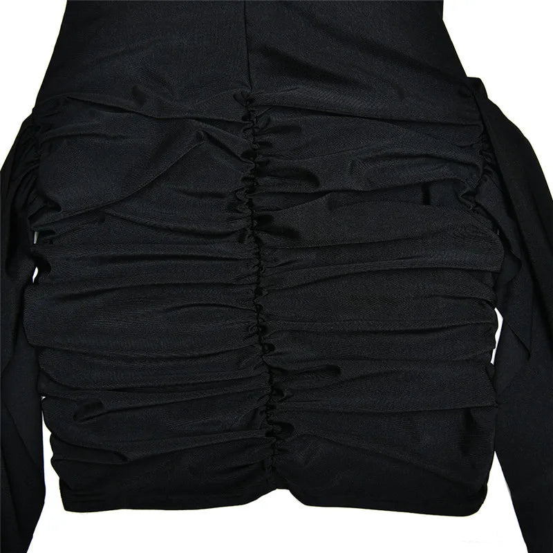 שמלת מיני קפלים דגם ויולטה