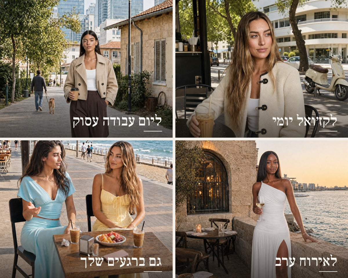 לקז׳ואל יומי, ליום עבודה עסוק, לאירוח ערב, גם ברגעים שלך