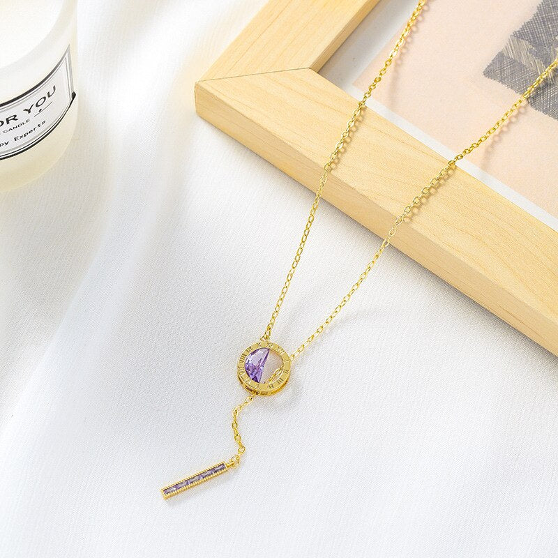 Aurora שרשרת קריסטל אלגנטית